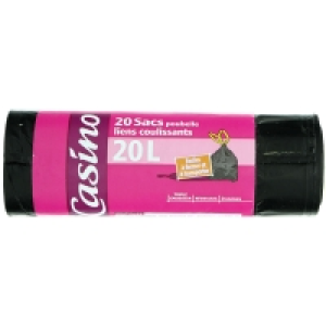 Sacs poubelle - Liens coulissants - 20l x20 2.24 €