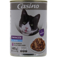 Spar Casino Emincés en gelée pour chat - Saumon et cabillaud 405g