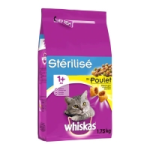 Stérilisé - Croquettes pour chat - Fourrées au poulet 1,75kg 6.99 €