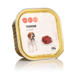 Barquette pour chien - Au buf 300g 0.98 €