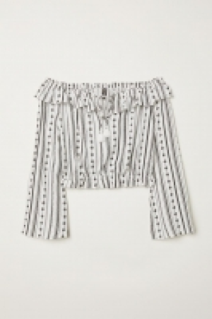 Blouse épaules nues à volants 7.99 €