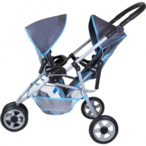 Auchan One Two Fun ONE TWO FUN Poussette Jogger jumeaux de luxe 3 roues