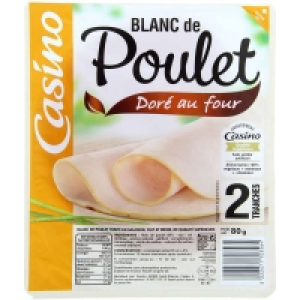Blanc de poulet - Doré au Four - Qualtié supérieure - 2 tranches 80g 1.68 €