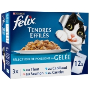 Tendre effilés - Effilés en gelée pour chat - Thon - saumon - cabillau 6.88 €