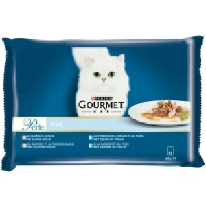 Perle - Duo - Emincés pour chat - Saumon colin - saumon poisson blanc  3.61 €