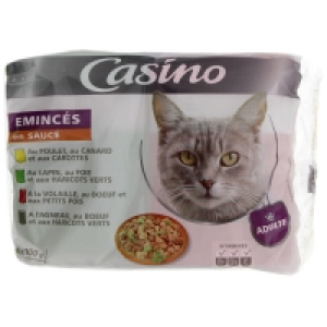 Emincés en sauce pour chat - Poulet - lapin - volaille - agneau et lég 1.88 €