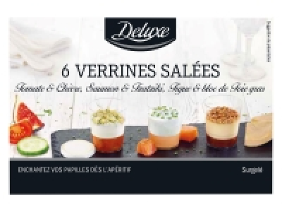 6 verrines salées 3.59 €