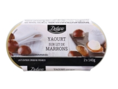 2 yaourts sur lit de marrons 1.75 €