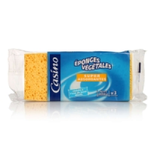 Eponges végétales - Super absorbantes - Petit modèle x3 1.71 €