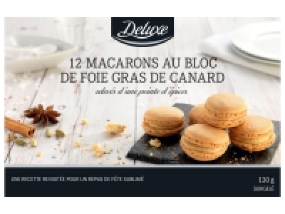 12 macarons de foie gras de canard 4.29 €