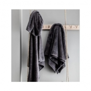 Auchan Today TODAY Plaid ultra doux en polyester effet tricoté GRAPHITE