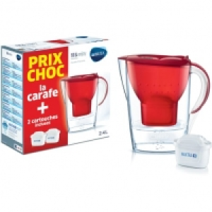 BRITA Carafe filtrante MARELLA Rouge + 2 cartouches MAXTRA+ 19.90 €