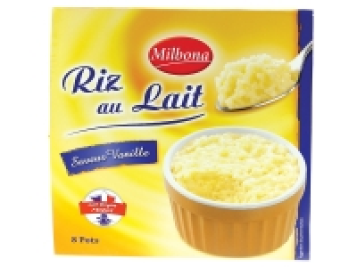 Riz au lait saveur vanille 1.45 €