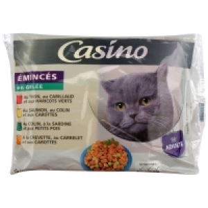 Emincés en gelée pour chat - Thon - saumon - colin - crevette et légum 1.79 €