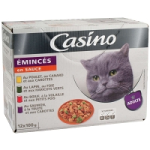 Emincés en sauce pour chat - Poulet - lapin - buf - saumon et légumes  4.61 €