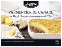 Lidl  Parmentier de canard au bloc de foie gras et champignons de Paris