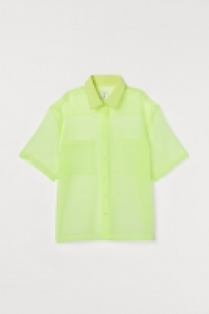HM  Chemise carrée en organza