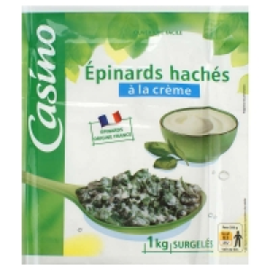 Epinards hachés - A la crème 1kg 2.65 €
