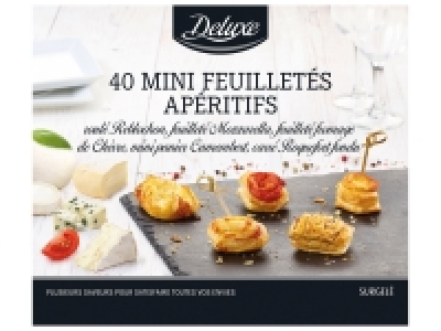 40 mini feuilletés apéritifs au fromage 3.79 €
