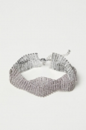 HM  Collier court avec strass