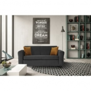 Auchan  Canapé 2 places couchage déplimousse ZAZ tissu velours