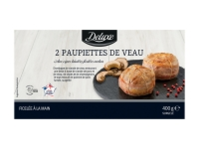 Paupiettes de veau aux cèpes lardées