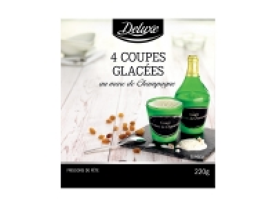 4 coupes glacées au marc de Champagne 2.99 €