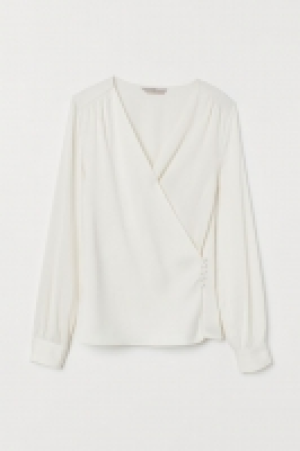 HM  Blouse croisée à encolure en V