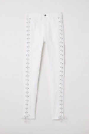 HM  Pantalon en twill avec laçage