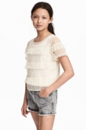 HM  Top volanté en tulle