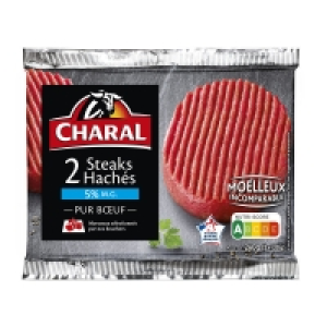 Steaks hachés - 5% mg - x2 2x130g 5.95 €