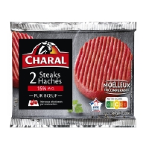 Steaks hachés - 15% mg - x2 2x130g 4.99 €
