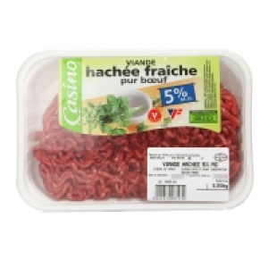 Viande hachée pur buf - 5% mg 350g 6.46 €