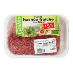 Viande hachée pur buf - 15% mg 350g 5.50 €