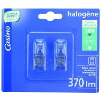 Spar Casino Ampoule halogène - Capsule - 28w - G9 x2
