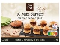 Lidl  10 mini burgers au bloc de foie gras