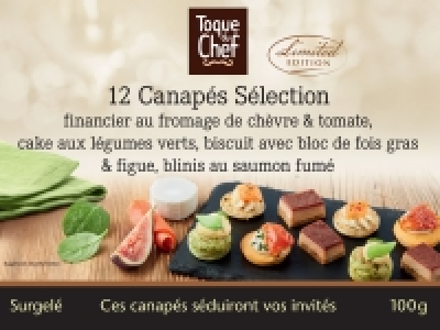 12 canapés sélection 3.99 €