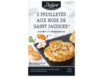 Lidl  2 feuilletés aux noix de Saint-Jacques