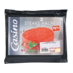 Steaks hachés - 15% mg 2x130g 4.25 €