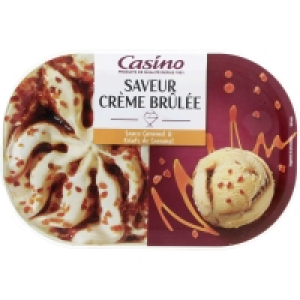 Crème glacée - Crème brûlée avec sauce caramel et éclats de caramel -  3.99 €