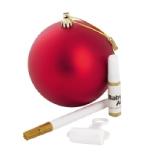 SÉlection Oxybul Boule de Noël rouge personnalisable