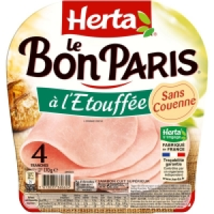 Le Bon Paris - Jambon cuit à létouffée - Sans couenne - 4 tranches 17 3.69 €