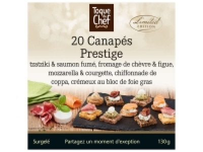 20 canapés prestige 5.79 €