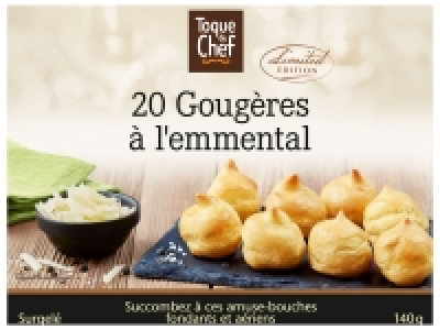 20 gougères à lemmental 2.69 €