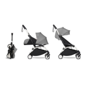 SÉlection Oxybul Poussette Yoyo2 4 roues châssis blanc assise 0+ et 6+ gris