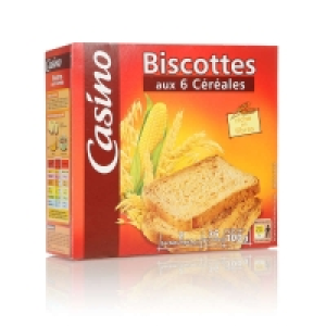 Biscottes - Aux 6 céréales - x36 300g 1.59 €