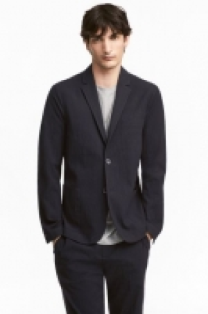 HM  Blazer en seersucker Slim fit