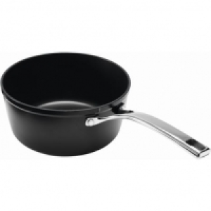 Auchan Actuel ACTUEL Casserole en aluminium forgé 18 cm Noir