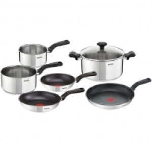 Auchan Tefal TEFAL Batterie de cuisine 7 pièces induction COMFORT MAX inox