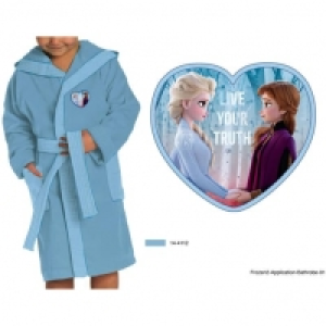 Auchan Reine Des Neiges REINE DES NEIGES Peignoir enfant en coton 320 g/m² REINE DES NEIGES